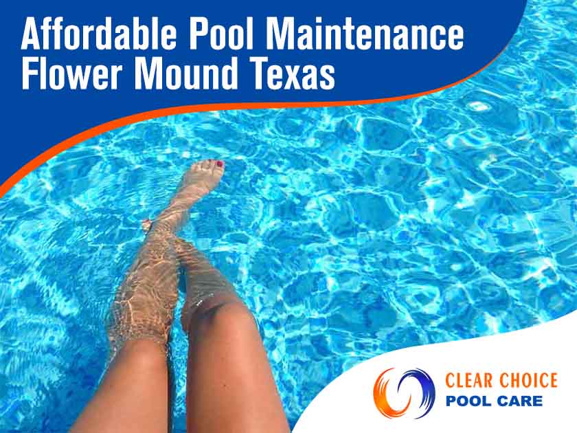 Image of A woman's legs in her crystal clear swimming pool after affordable pool maintenance. Pool maintenance can be a hassle and costly, leaving pool owners overwhelmed and frustrated. Finding reliable and affordable pool care services is often a challenge, making it difficult to enjoy a clean and sparkling pool. Imagine spending your weekends scrubbing, balancing chemicals, and troubleshooting pool issues instead of relaxing by the water. The constant worry of algae growth, pH imbalances, or equipment malfunctions can take away the joy of having a pool in the first place. Introducing Clear Choice Pool Care - your solution to hassle-free and affordable pool maintenance. Our team of experienced professionals at Clear Choice Texas is dedicated to providing top-notch pool care services that won't break the bank. We handle everything from routine cleaning, chemical balancing, equipment inspections, and repairs. With our expertise, you can trust that your pool will always be impeccably clean, clear, and ready for you to enjoy. Say goodbye to the stress of maintaining your own pool or dealing with unreliable service providers. Choose Clear Choice Pool Care for affordable and reliable pool maintenance in Texas. Enjoy your pool without the worries - contact us today!