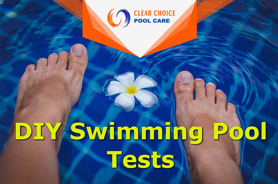 Image of Feet in a clean swimming pool with a floating flower. Keeping your pool water clean and balanced can be a challenge, especially when you're unsure how to accurately test the water quality. Traditional pool testing methods are often confusing and time-consuming, leaving you with uncertain results. Without proper testing, your pool's water quality may deteriorate, leading to issues like algae growth, chemical imbalances, and potentially harmful bacteria. You deserve peace of mind knowing that your family is swimming in safe and crystal-clear water. Introducing Clear Choice Pool Care's DIY Swimming Pool Tests! Our easy-to-use testing kits take the guesswork out of maintaining a pristine pool. With just a few simple steps, you can accurately test your pool's pH level, chlorine content, alkalinity, and more. No more relying on costly pool service technicians or struggling with complicated testing procedures. Clear Choice Pool Care empowers you to become the master of your own pool maintenance. Don't let uncertainty ruin your swimming experience. Get Clear Choice Pool Care's DIY Swimming Pool Tests today and enjoy crystal-clear water all season long!