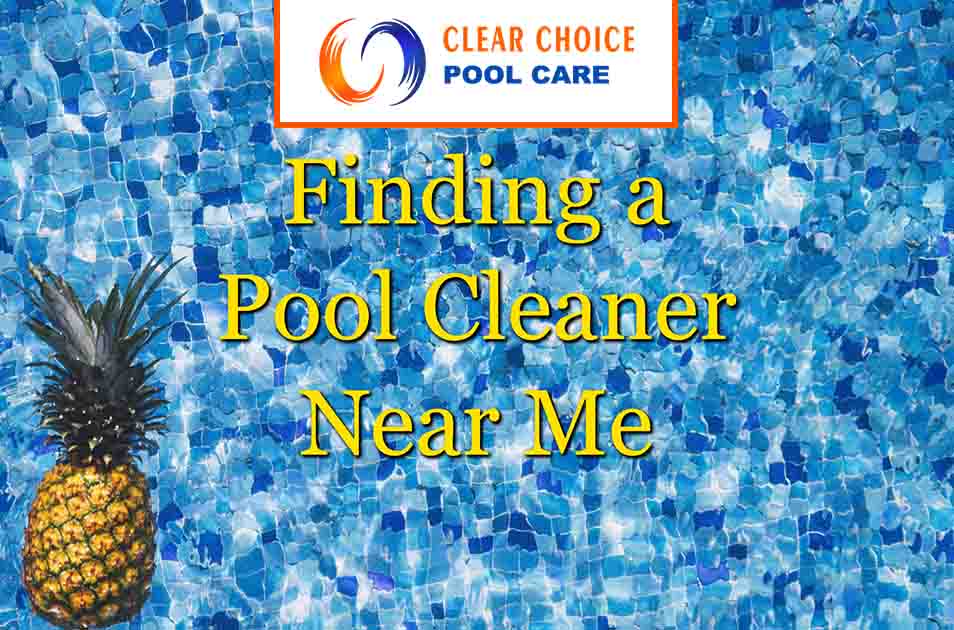 Image of A pineapple floating in a swimming pool that was just cleaned by a pool cleaner. Maintaining a pool can be a headache, especially when it comes to finding a reliable and efficient pool cleaner near your location. It's frustrating to spend hours searching for someone you can trust to take care of your pool. Let's face it, a dirty and poorly maintained pool not only ruins the aesthetics of your backyard but also poses health risks to you and your loved ones. Without regular cleaning and maintenance, algae, bacteria, and debris can quickly accumulate, making your pool uninviting and unsafe. Introducing Clear Choice Pool Care - the answer to all your pool cleaning woes. We offer professional pool cleaning services near you that are reliable, efficient, and affordable. Our team of experienced technicians knows how to keep your pool crystal clear all year round. No more worries about finding a good pool cleaner near you. With Clear Choice Pool Care, you can enjoy a clean and refreshing swimming experience without the hassle. Say goodbye to the stress of maintaining your pool and let us take care of it for you!