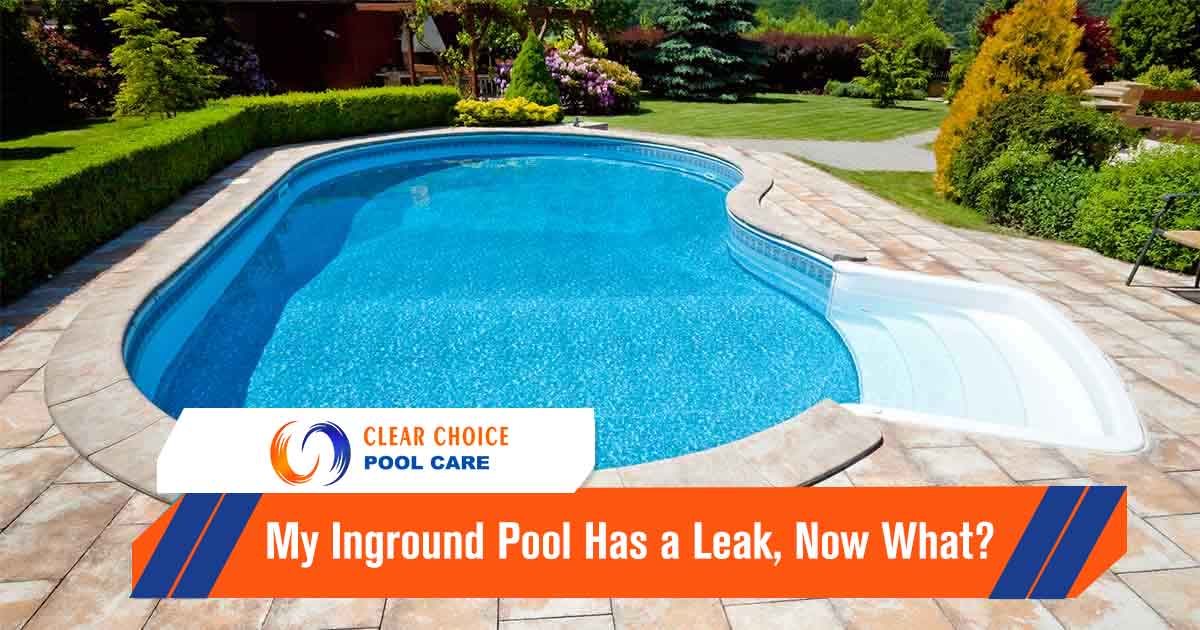 Image of a pool with blue water and nice concrete all around the edges. You've just found out that your inground pool is leaking, and you don't know what to do next. Trying to fix it yourself can be overwhelming and confusing, and you don't have the expertise or the time for it. Leaks in your inground pool can cause major damage if not taken care of immediately. Not only will your water bill increase, but you could also end up with expensive repairs if you don't take care of the issue right away. Let Clear Choice Pool Care and Maintenance take care of your leaking inground pool. Our experienced technicians provide fast and reliable services that will help you detect where the leak is coming from, stop it, repair the damage done, and finally get your pool back in top condition.