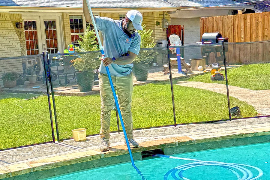 Pool Cleaning by Clear Choice Pool Care in Texas