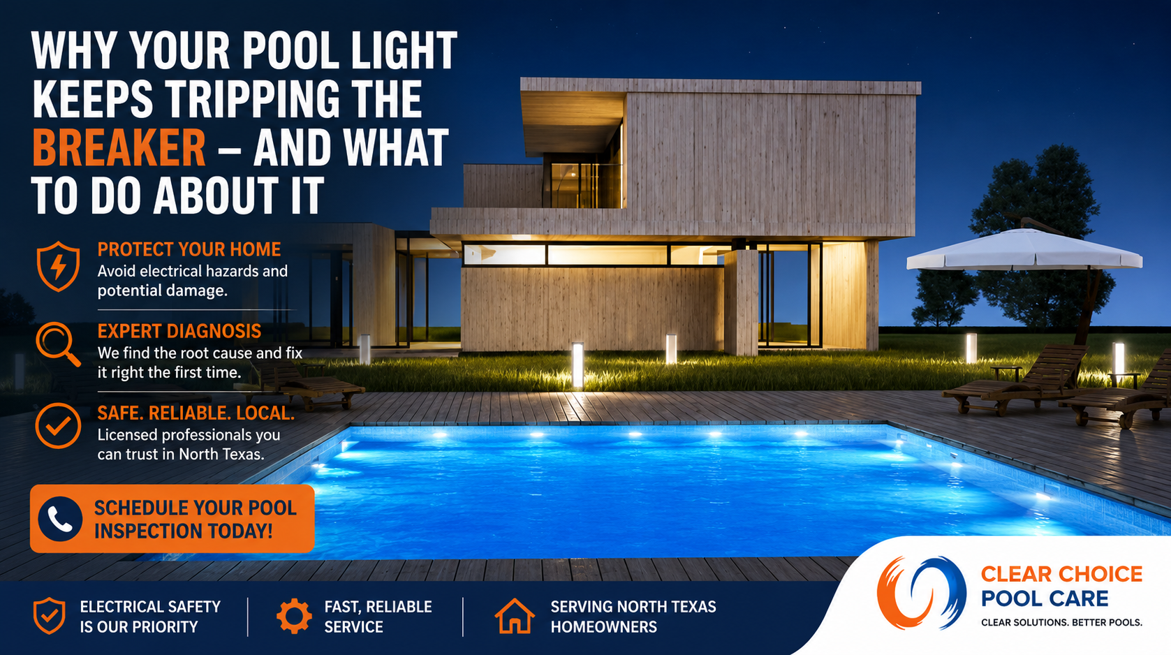 Why Your Pool Light Keeps Tripping the Breaker – And What to Do About It
