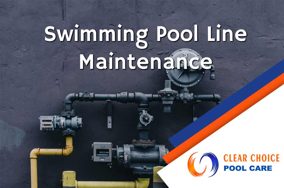 Image of Swimming Pool Line Maintenance Guide. Having a pool is great, but dealing with maintenance issues can be a real headache. One common problem that pool owners struggle with is identifying and fixing leaks in their pool lines. Leaky pool lines can lead to costly water loss and increased utility bills. Not to mention the frustration of constantly having to refill your pool and the potential damage it can cause to your property. Clear Choice Pool Care is here to make your life easier. We specialize in pool care solutions, and we have the answers you need to tackle this issue head-on. Our team of experts will guide you through the process of pressure testing your pool lines, ensuring that any leaks are quickly identified and repaired. With Clear Choice Pool Care, you no longer have to stress about water loss or wasting money on excessive utility bills. Our reliable and efficient service will give you peace of mind knowing that your pool is well-maintained. Contact Clear Choice Pool Care today and let us help you keep your pool in top shape!
